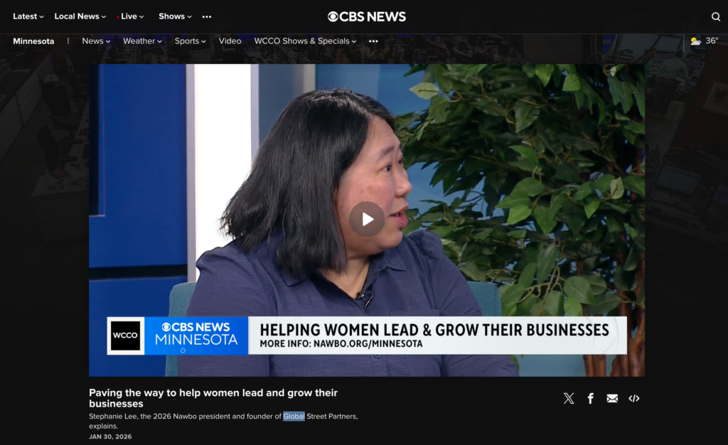 TV interview for Global Street Partners