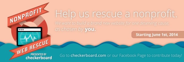 nonprofit rescue, web rescue, charity website contest, checkerboard