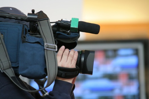 camera man and newscast feature your product in a story