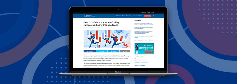 PR industry giant asks our CEO for marketing advice during this pandemic